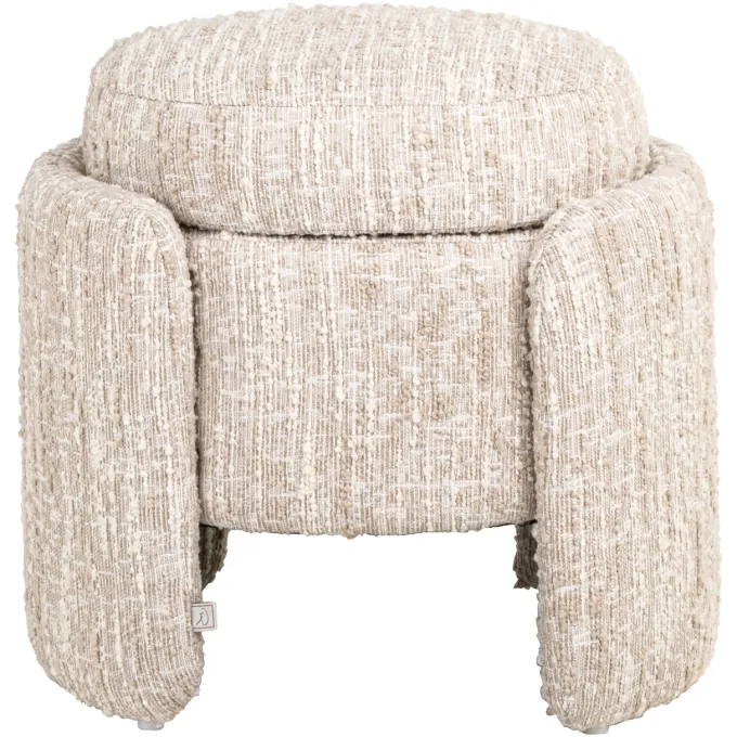 Richmond Interiors Poef & Voetenbank Cupid beige angora met opbergruimte