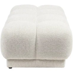Richmond Interiors Poef & Voetenbank Noah beige blockweave
