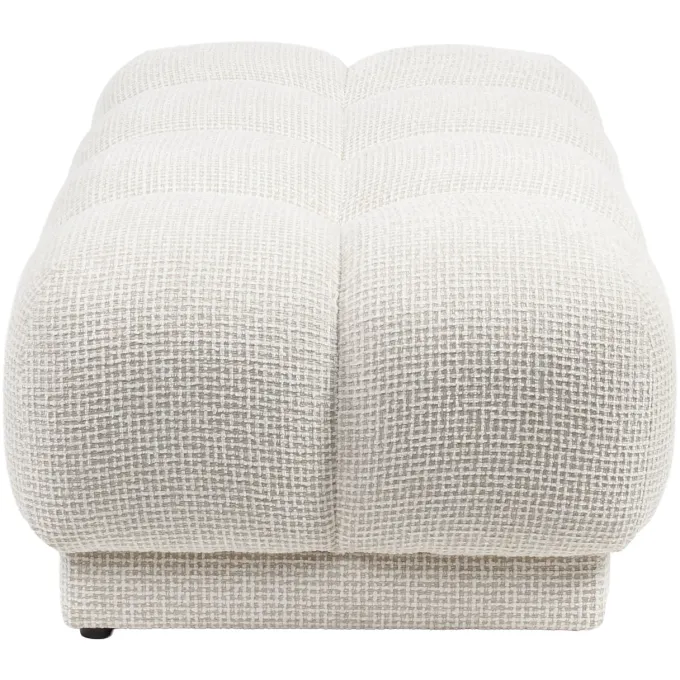 Richmond Interiors Poef & Voetenbank Noah beige blockweave