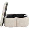 Richmond Interiors Poef & Voetenbank Corbeau zand tweed