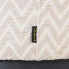 Richmond Interiors Poef & Voetenbank Lexie beige chevron 70Ø