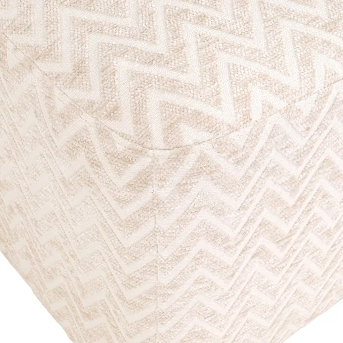 Richmond Interiors Poef & Voetenbank Ciela beige chevron