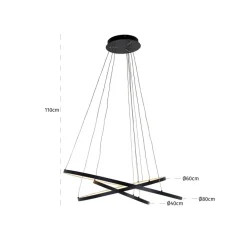 Richmond Interiors Richmond Interiors Hanglamp Amira Zwart - Stijlvolle Designverlichting