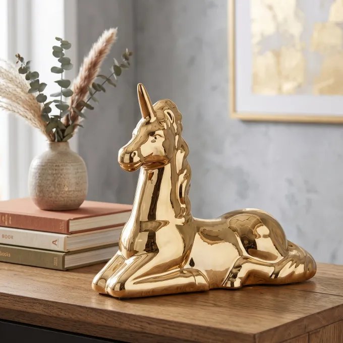 Richmond Interiors Richmond Interiors Unicorn Deco Object - Goud