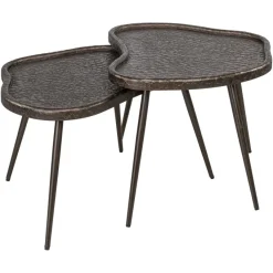 Richmond Interiors Salontafel Bean Brunzae - Set van 2