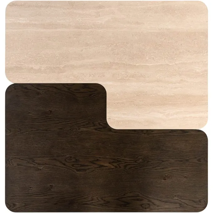 Richmond Interiors Salontafel Nando set van 2 Bruin