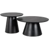 Richmond Interiors Salontafel Jazz set van 2 zwart - Richmond Interiors
