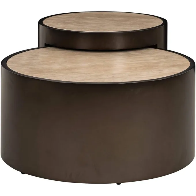 Richmond Interiors Salontafel Ronson set van 2 beige