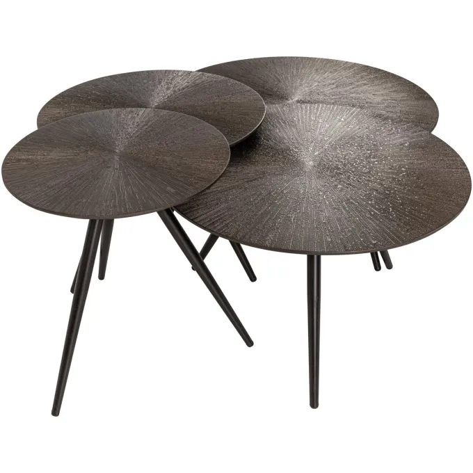 Richmond Interiors Salontafel Quadra Brunzae - Set van 4