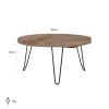 Richmond Interiors Salontafel Preston 8o cm