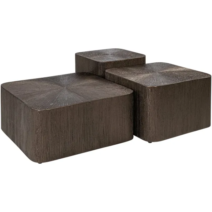 Richmond Interiors Salontafel Cubes Brunzae - Set van 3