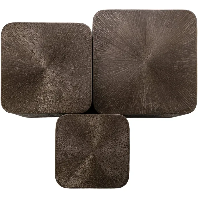 Richmond Interiors Salontafel Cubes Brunzae - Set van 3
