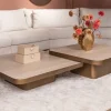 Richmond Interiors Salontafel Claridge beige 90x90 (cumulus)
