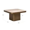 Richmond Interiors Salontafel Claridge beige 70x70 (cumulus)