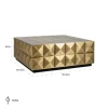 Richmond Interiors Salontafel Collada incl. glasplaat (Brushed Gold)