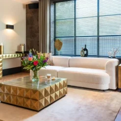 Richmond Interiors Salontafel Collada incl. glasplaat (Brushed Gold)