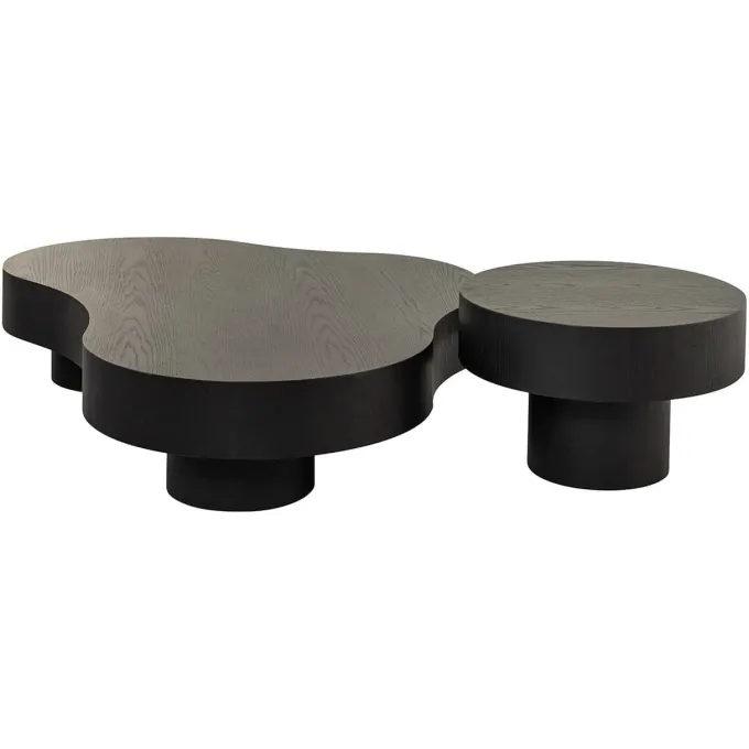 Richmond Interiors Salontafel Bogor set van 2 dark coffee Dark coffee