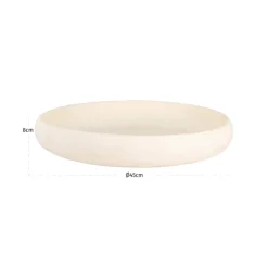 Richmond Interiors Schaal Daisy wit Ø 45 cm