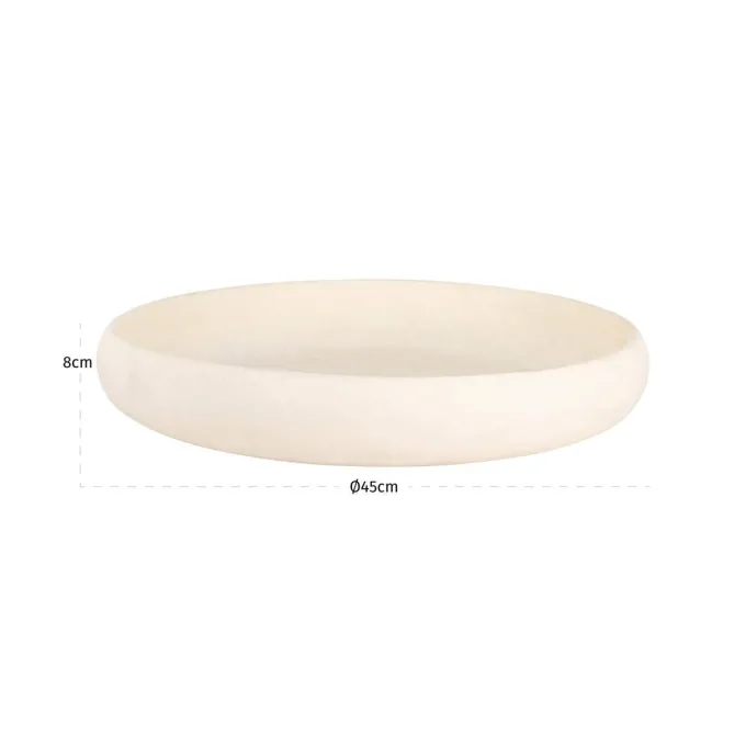 Richmond Interiors Schaal Daisy wit Ø 45 cm