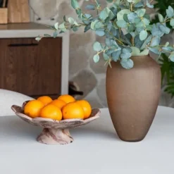 Richmond Interiors Schaal Peony chocolade bruin