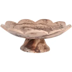 Richmond Interiors Schaal Peony chocolade bruin