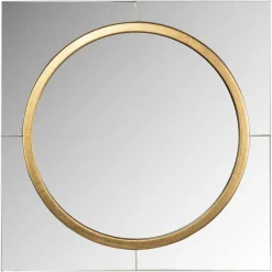 Richmond Interiors Spiegel Briana rond goud Goud