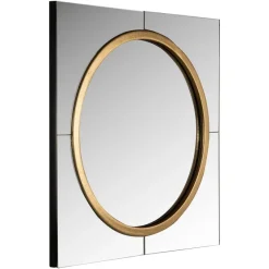 Richmond Interiors Spiegel Briana rond goud Goud