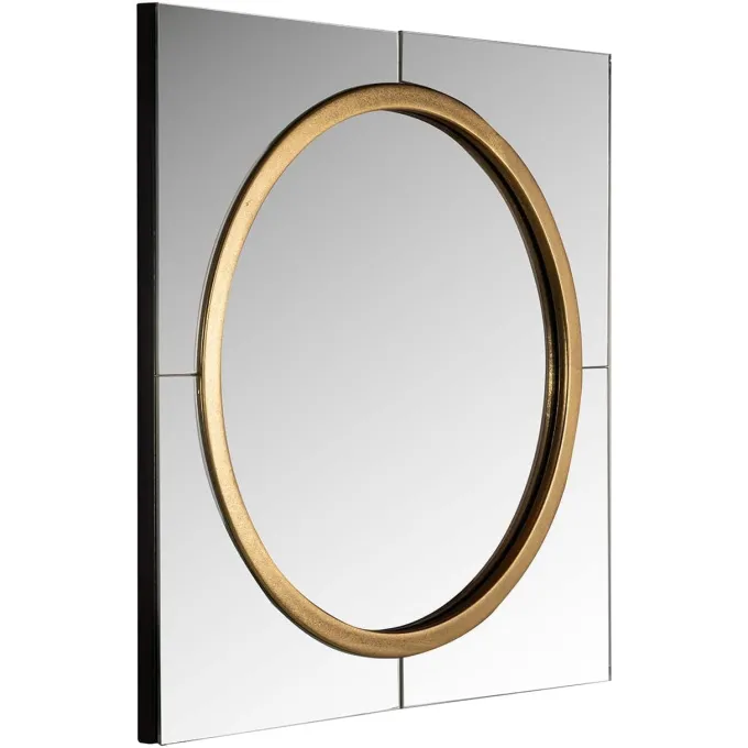 Richmond Interiors Spiegel Briana rond goud Goud