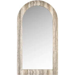 Richmond Interiors Spiegel Calvo grey faux travertine