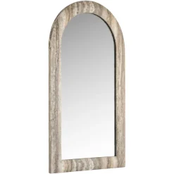 Richmond Interiors Spiegel Calvo grey faux travertine