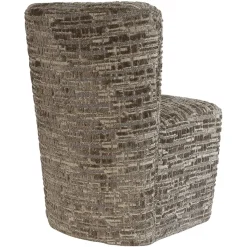 Richmond Interiors Stoel Lorain met wieltjes greige dalia