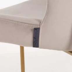 Richmond Interiors Stoel Odessa khaki / brushed Goud