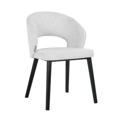 Richmond Interiors Stoel Savoy white bouclé - Showroommodel