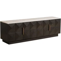 Richmond Interiors Tv-dressoir Claremont 4-deurs Bruin