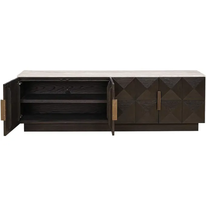 Richmond Interiors Tv-dressoir Claremont 4-deurs Bruin