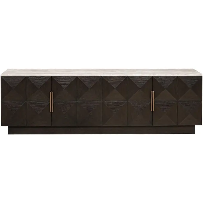 Richmond Interiors Tv-dressoir Claremont 4-deurs Bruin