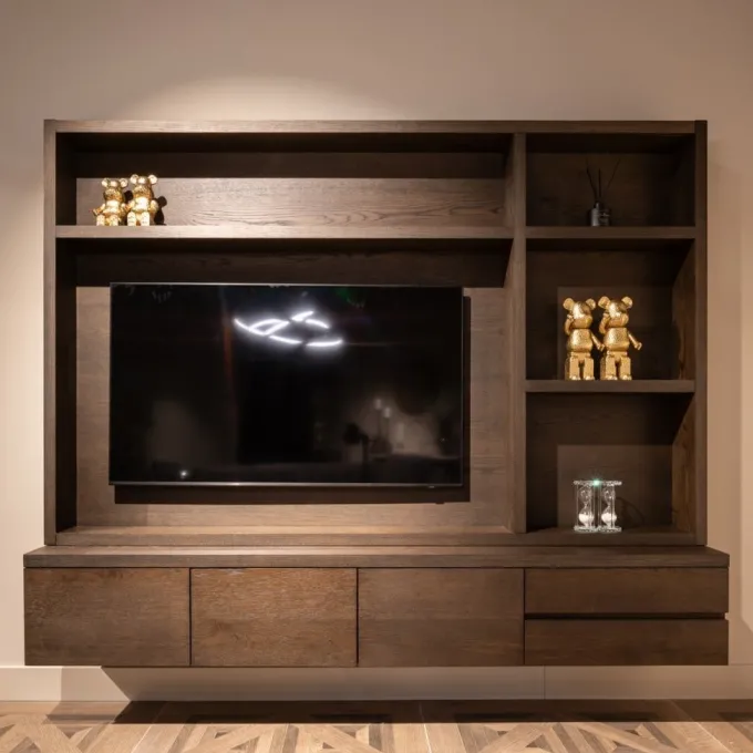 Richmond Interiors TV-meubel Lachance bruin 3-deuren 2 lades