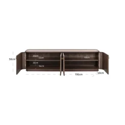 Richmond Interiors TV-meubel Willox brown 4-doors
