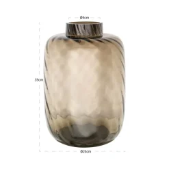 Richmond Interiors Vaas Elora bruin groot