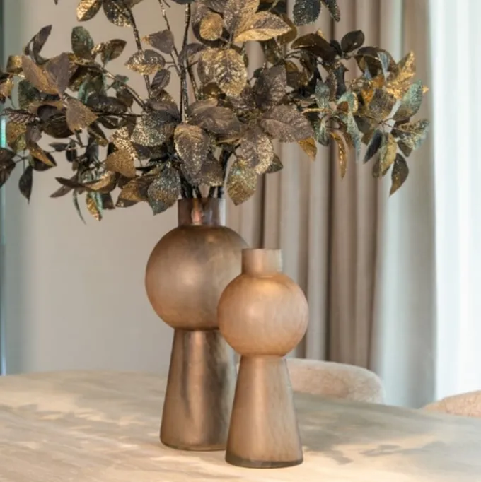 Richmond Interiors Vaas Ora bruin klein