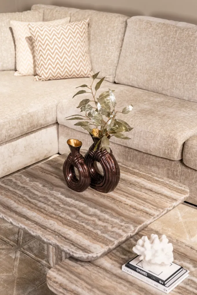 Richmond Interiors Vaas Suen donkerbruin groot