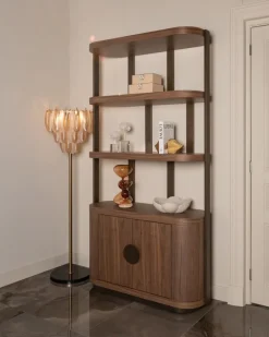 Richmond Interiors Vakkenkast Windsor Walnoot 120 cm