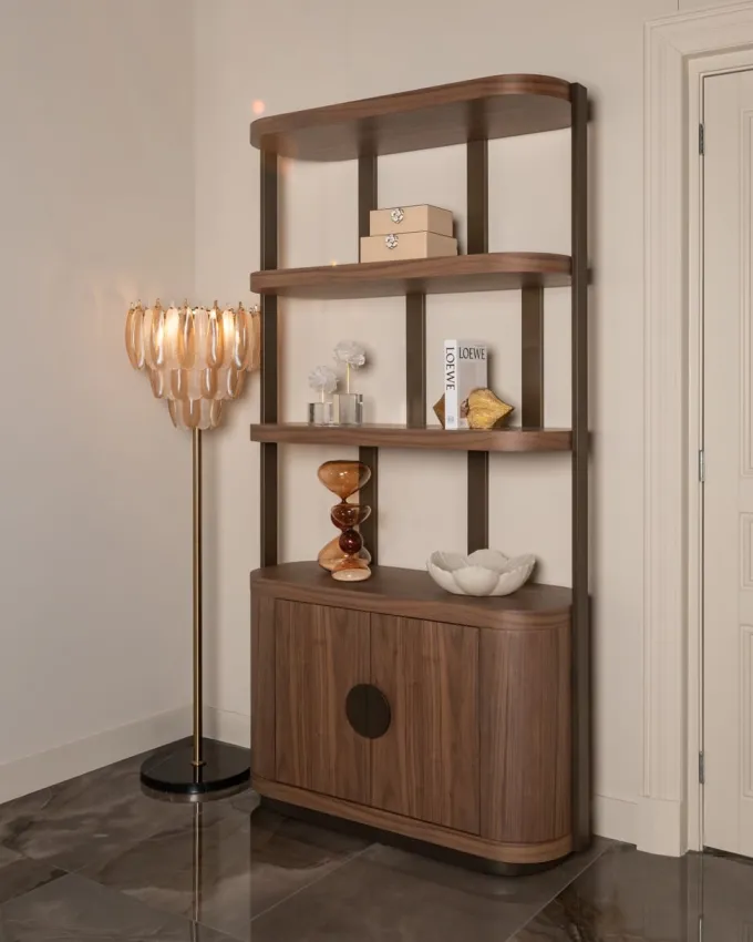 Richmond Interiors Vakkenkast Windsor Walnoot 120 cm