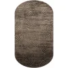 Richmond Interiors Vloerkleed Liff dark bruin 200x350