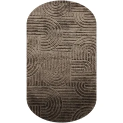 Richmond Interiors Vloerkleed Liff dark bruin 200x350