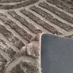 Richmond Interiors Vloerkleed Liff dark bruin 200x350