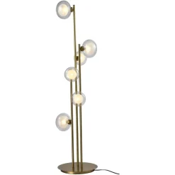 Richmond Interiors Vloerlamp Luva brass Brushed Goud