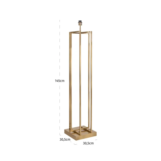 Richmond Interiors Vloerlamp Jalinia brass antique