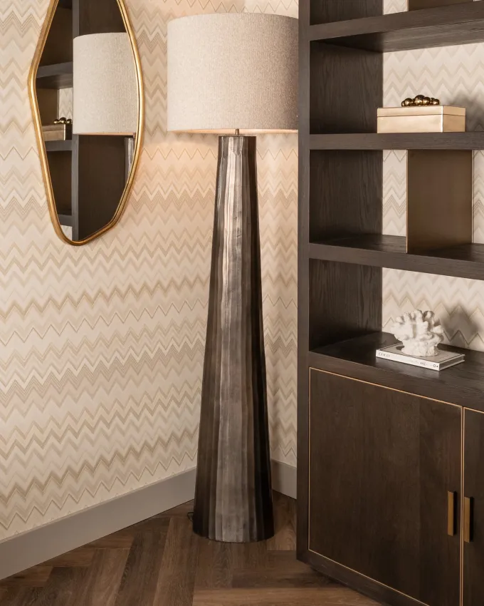 Richmond Interiors Vloerlamp Velvyn brons