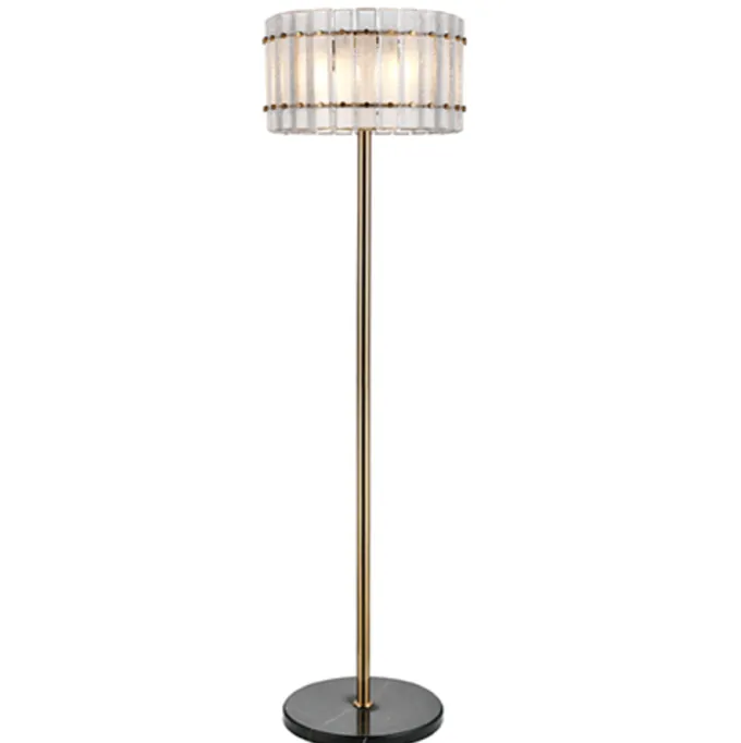 Richmond Interiors Vloerlamp Feline antiek bras